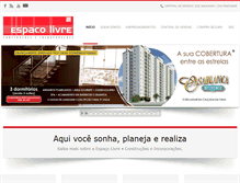 Tablet Screenshot of espacolivreconstrucoes.com.br